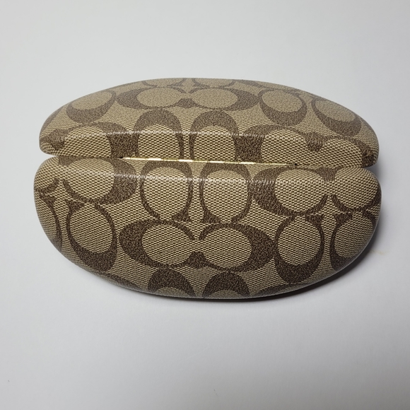 Coach Signature Clamshell Hard Case Eyeglasses Sunglasses Case - Picture 4 of 9